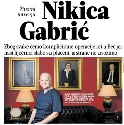 ​Životni intervju - prof. dr. sc. Nikica Gabrić (Večernji list)